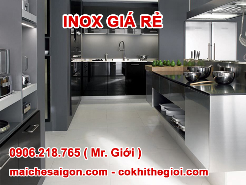 Bếp âu inox công nghiệp nhà hàng