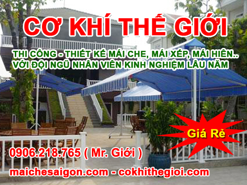 Mái che di động quận 3