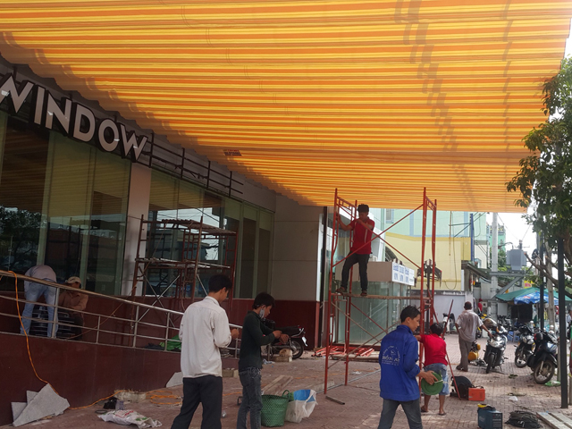 Địa chỉ lắp đặt mái hiên di động Quận Tân Bình chất lượng