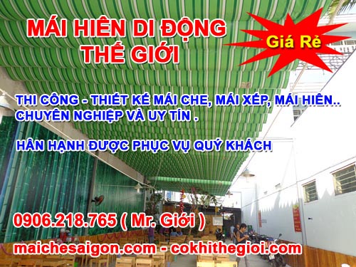 Mái kéo giếng trời cao cấp
