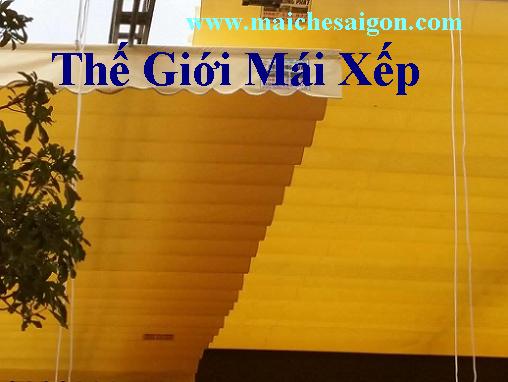 Mái kéo trượt di động quán ăn