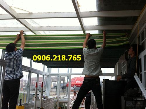 Mái xếp di động quán cà phê