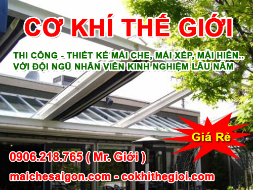 Mái xếp di động tại Gò Vấp